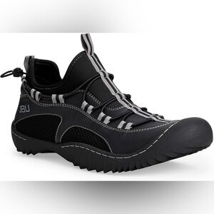 JBU Men's Black and Gray Athletic Shoes,9M NWOB